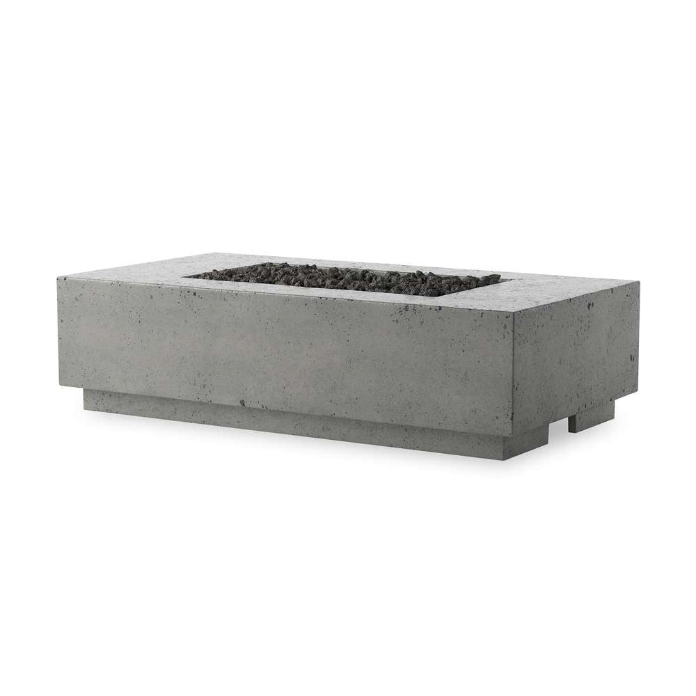 Four Hands - Falco - Kenton Outdoor Fire Table - Pewter Concrete - Propane - 243852-002 veiw 1