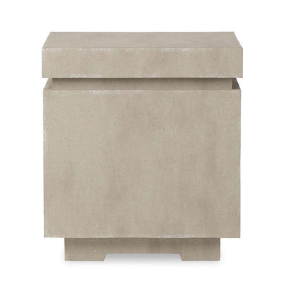 Four Hands - Falco - Posen Outdoor Square Propane Enclosure Table - Natural Concrete - 243844-001 veiw 4