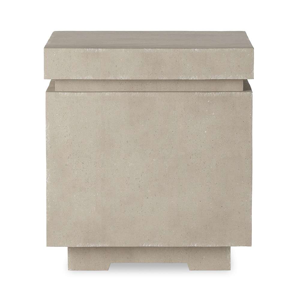 Four Hands - Falco - Posen Outdoor Square Propane Enclosure Table - Natural Concrete - 243844-001 veiw 5