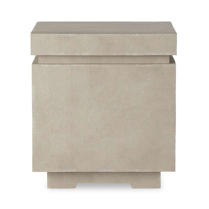 Four Hands - Falco - Posen Outdoor Square Propane Enclosure Table - Natural Concrete - 243844-001 veiw 5