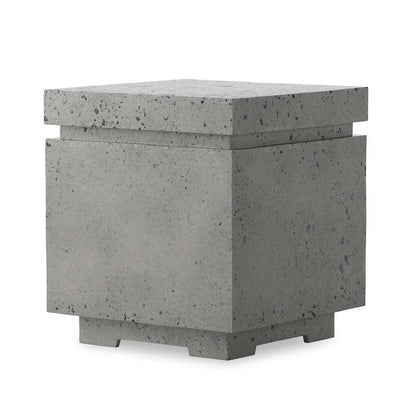 Four Hands - Falco - Posen Outdoor Square Propane Enclosure Table - Pewter Concrete - 243844-002 veiw 1