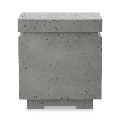 Four Hands - Falco - Posen Outdoor Square Propane Enclosure Table - Pewter Concrete - 243844-002 veiw 4