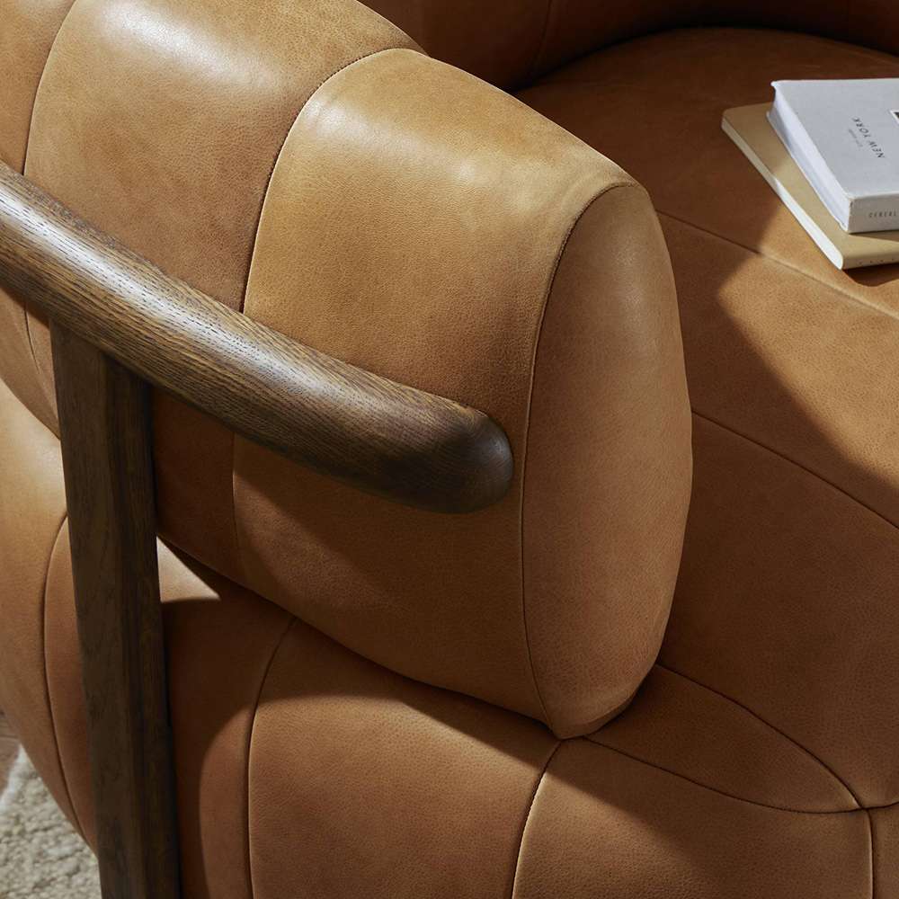Four Hands - Farrow - Doss Swivel Chair - Palermo Cognac - 240673-002 veiw 10