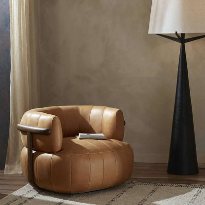 Four Hands - Farrow - Doss Swivel Chair - Palermo Cognac - 240673-002 veiw 11