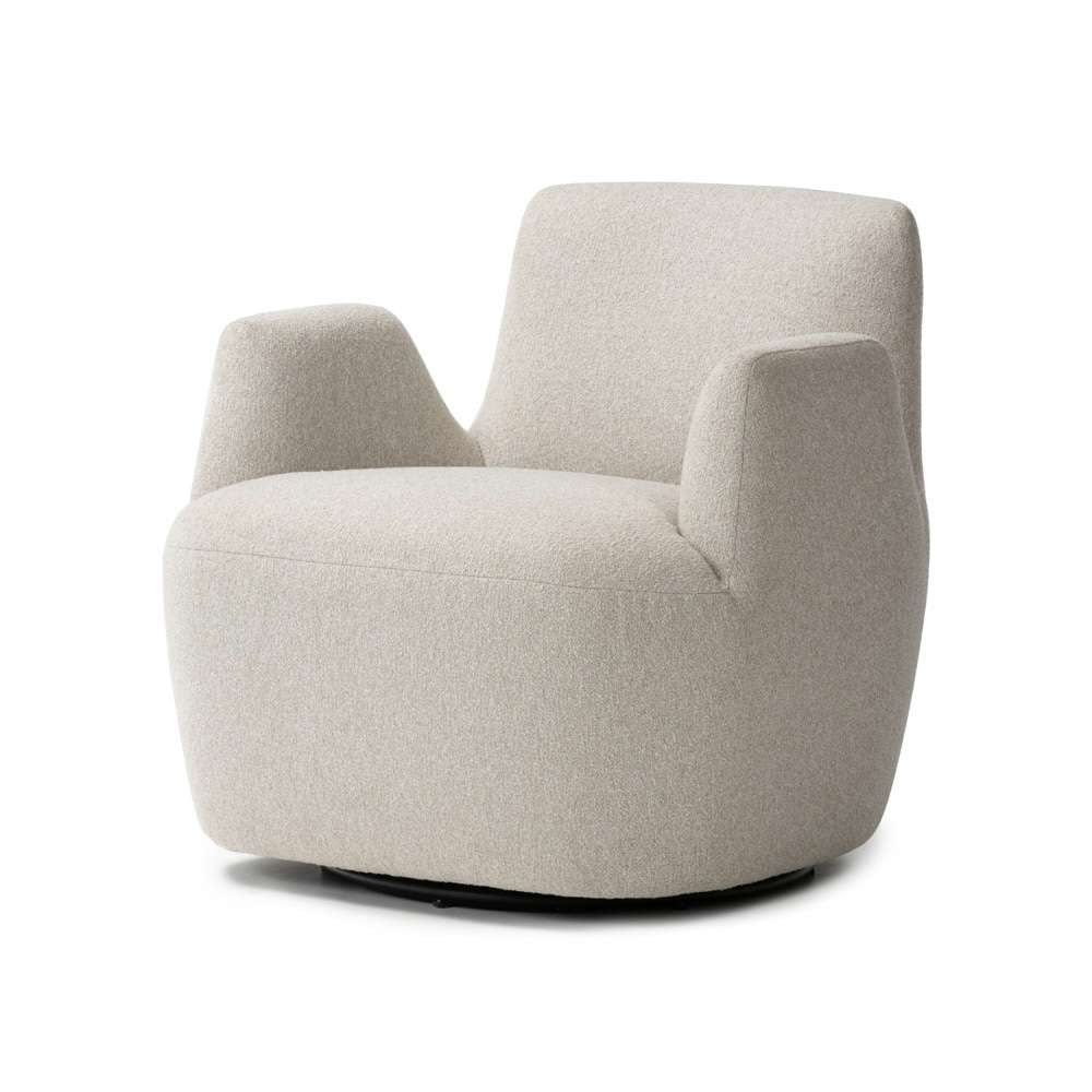 Four Hands - Farrow - Reed Swivel Chair - Crete Pebble - 240664-001 veiw 1