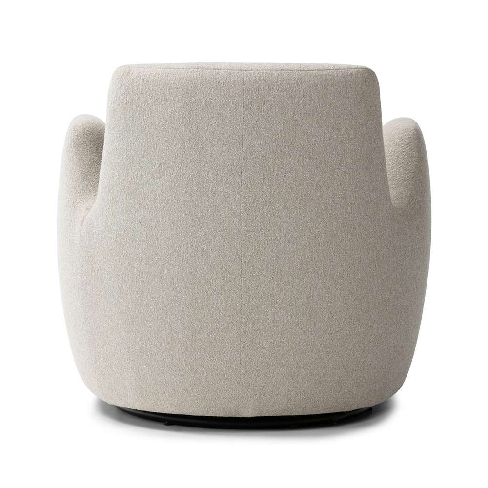 Four Hands - Farrow - Reed Swivel Chair - Crete Pebble - 240664-001 veiw 2