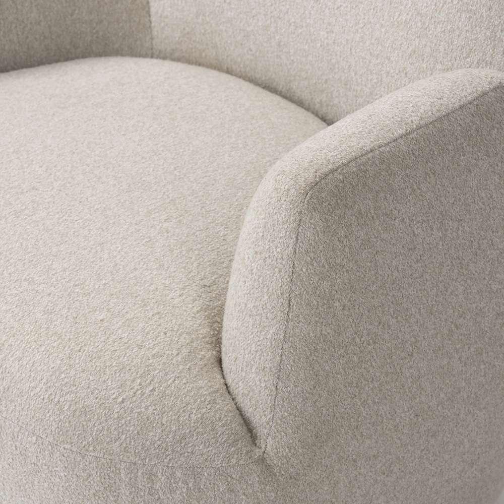 Four Hands - Farrow - Reed Swivel Chair - Crete Pebble - 240664-001 veiw 4