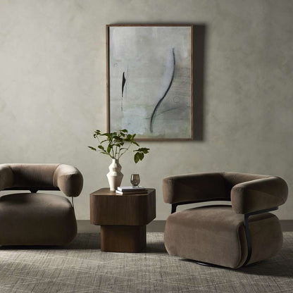 Four Hands - Gareth Swivel Chair - Surrey Fossil - 228252-005 veiw 5