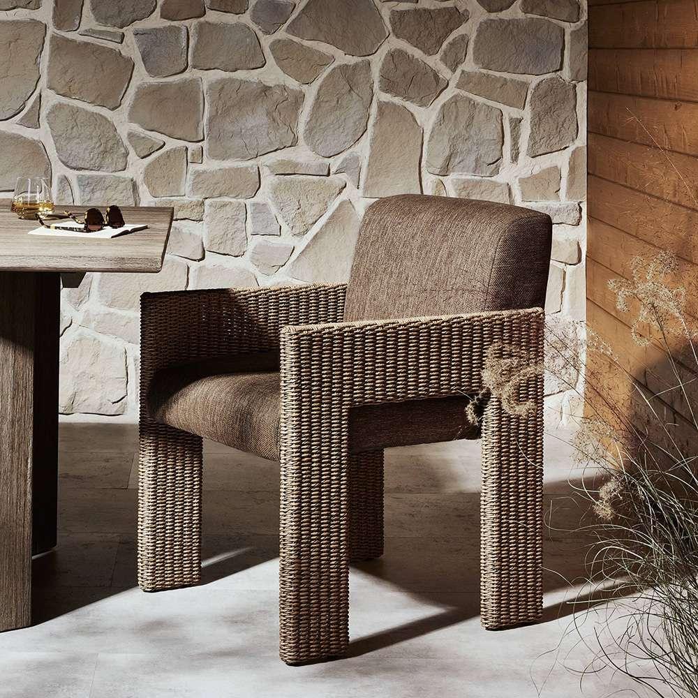 Four Hands - Garwood - Amur Outdoor Dining Chair - Ellor Brown - 240845-001 veiw 9