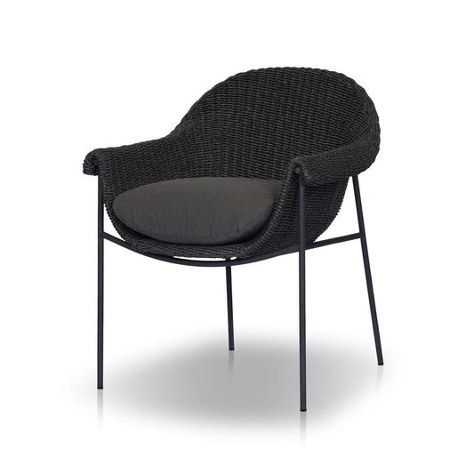 Four Hands - Grass Roots - Suerte Outdoor Dining Chair - Arashi Ink - 239134-006 veiw 1