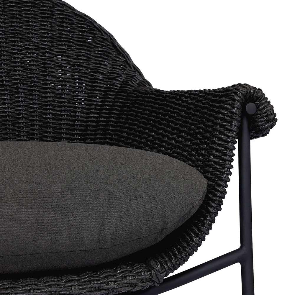 Four Hands - Grass Roots - Suerte Outdoor Dining Chair - Arashi Ink - 239134-006 veiw 3