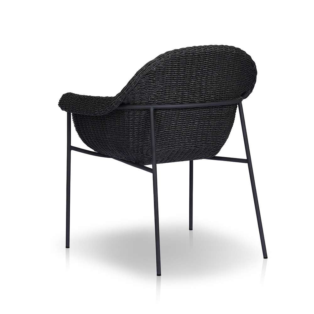 Four Hands - Grass Roots - Suerte Outdoor Dining Chair - Arashi Ink - 239134-006 veiw 6