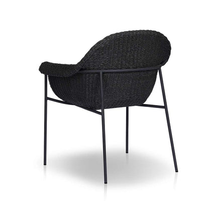 Four Hands - Grass Roots - Suerte Outdoor Dining Chair - Arashi Ink - 239134-006 veiw 6