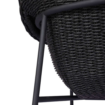 Four Hands - Grass Roots - Suerte Outdoor Dining Chair - Arashi Ink - 239134-006 veiw 7