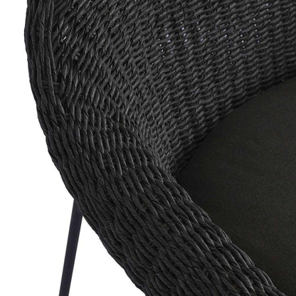 Four Hands - Grass Roots - Suerte Outdoor Dining Chair - Arashi Ink - 239134-006 veiw 9