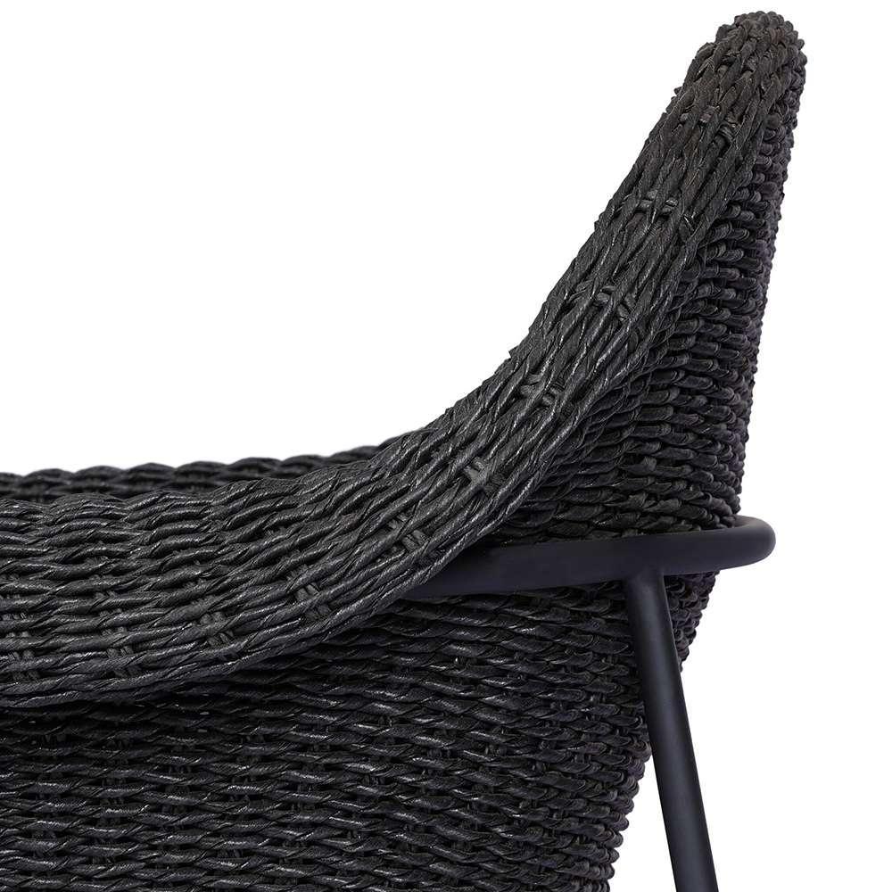 Four Hands - Grass Roots - Suerte Outdoor Dining Chair - Arashi Ink - 239134-006 veiw 11