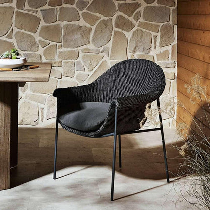 Four Hands - Grass Roots - Suerte Outdoor Dining Chair - Arashi Ink - 239134-006 veiw 12