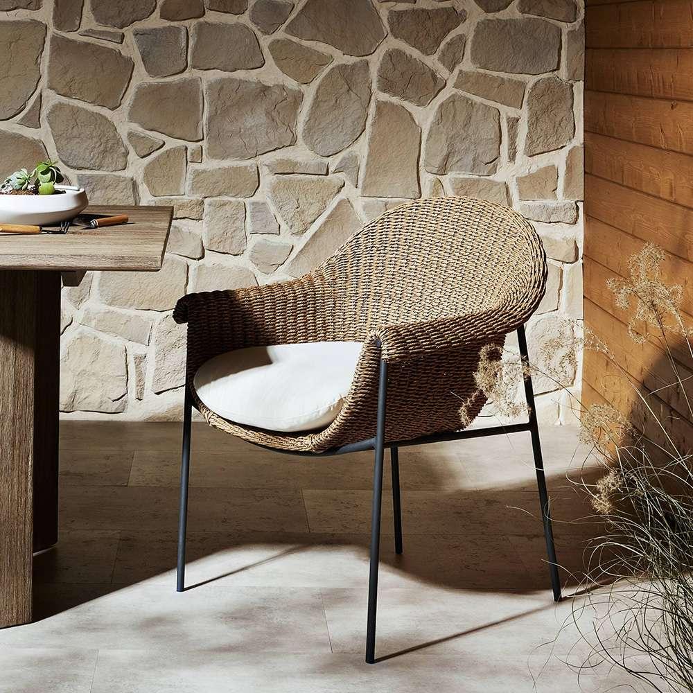 Four Hands - Grass Roots - Suerte Outdoor Dining Chair - Arashi Salt - 239134-005 veiw 12