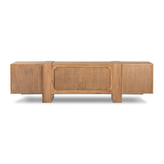 Four Hands - Haiden - Fisher Media Console - Rustic Amber Oak - 239728-001 veiw 2