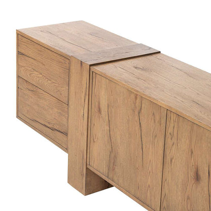 Four Hands - Haiden - Fisher Media Console - Rustic Amber Oak - 239728-001 veiw 6