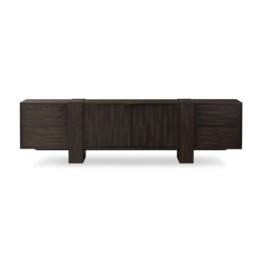 Four Hands - Haiden - Fisher Media Console - Smoked Black Veneer - 239728-002 veiw 1