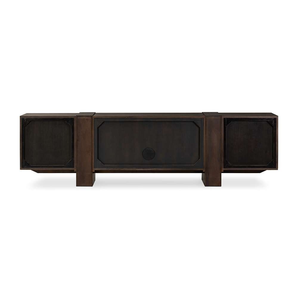 Four Hands - Haiden - Fisher Media Console - Smoked Black Veneer - 239728-002 veiw 2