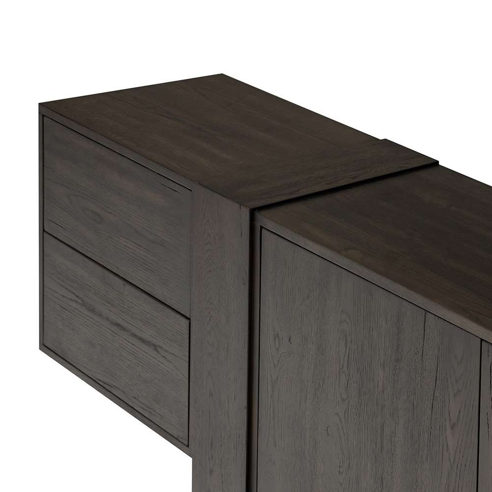 Four Hands - Haiden - Fisher Media Console - Smoked Black Veneer - 239728-002 veiw 5