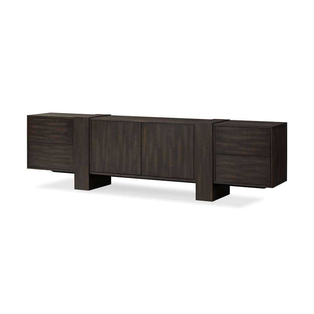 Four Hands - Haiden - Fisher Media Console - Smoked Black Veneer - 239728-002 veiw 13