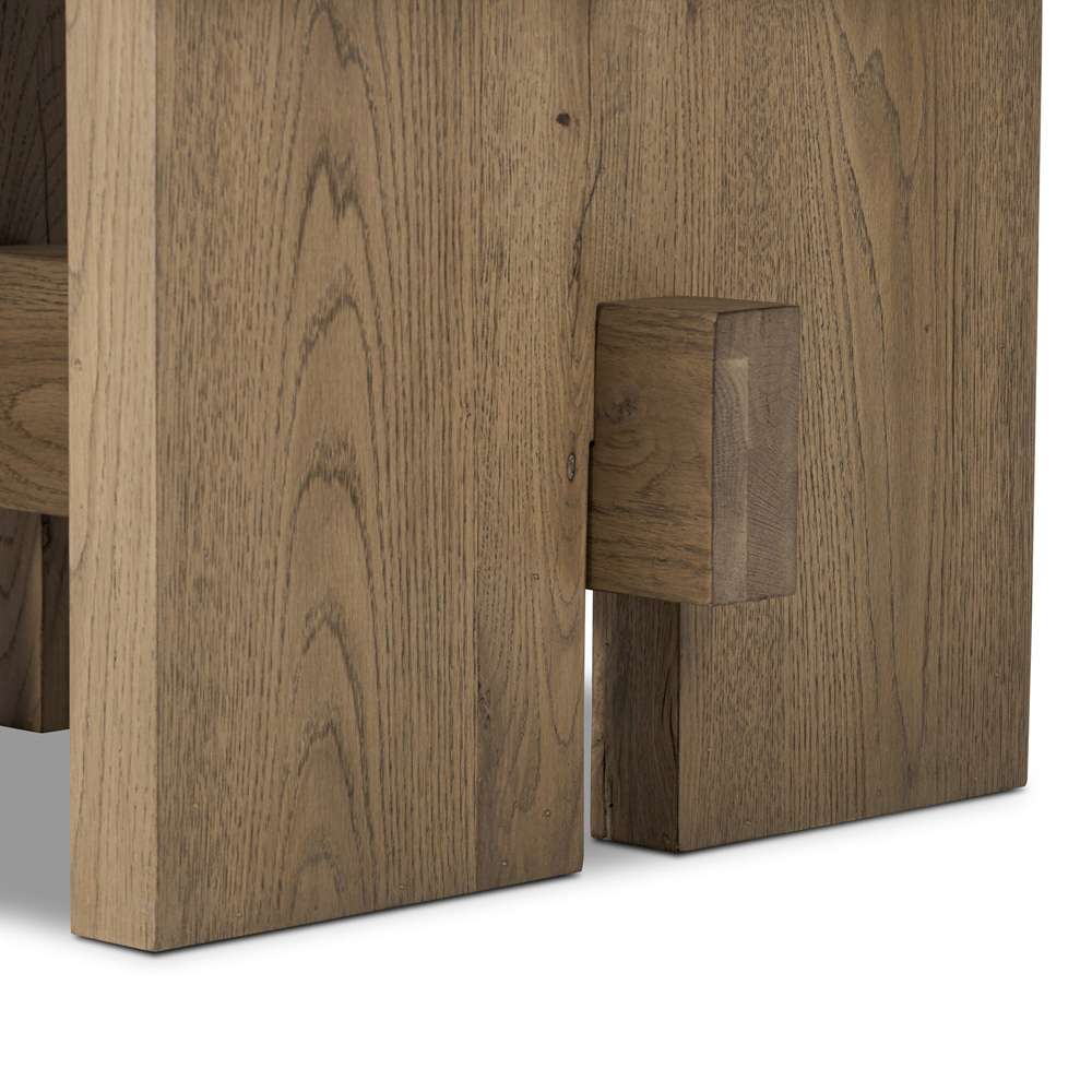 Four Hands - Haiden - Isaac End Table - Rubbed Light Oak Veneer - 239194-002 veiw 4