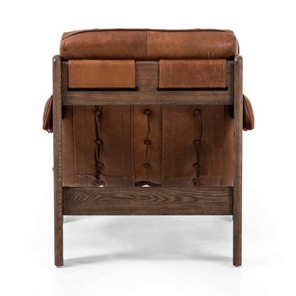 Four Hands - Halston Chair With Ottoman - Heirloom Sienna - 237803-001 veiw 4