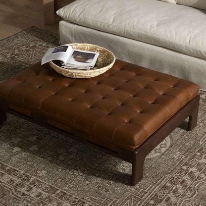 Four Hands - Halston Cocktail Ottoman - Heirloom Sienna - 230750-002 veiw 4