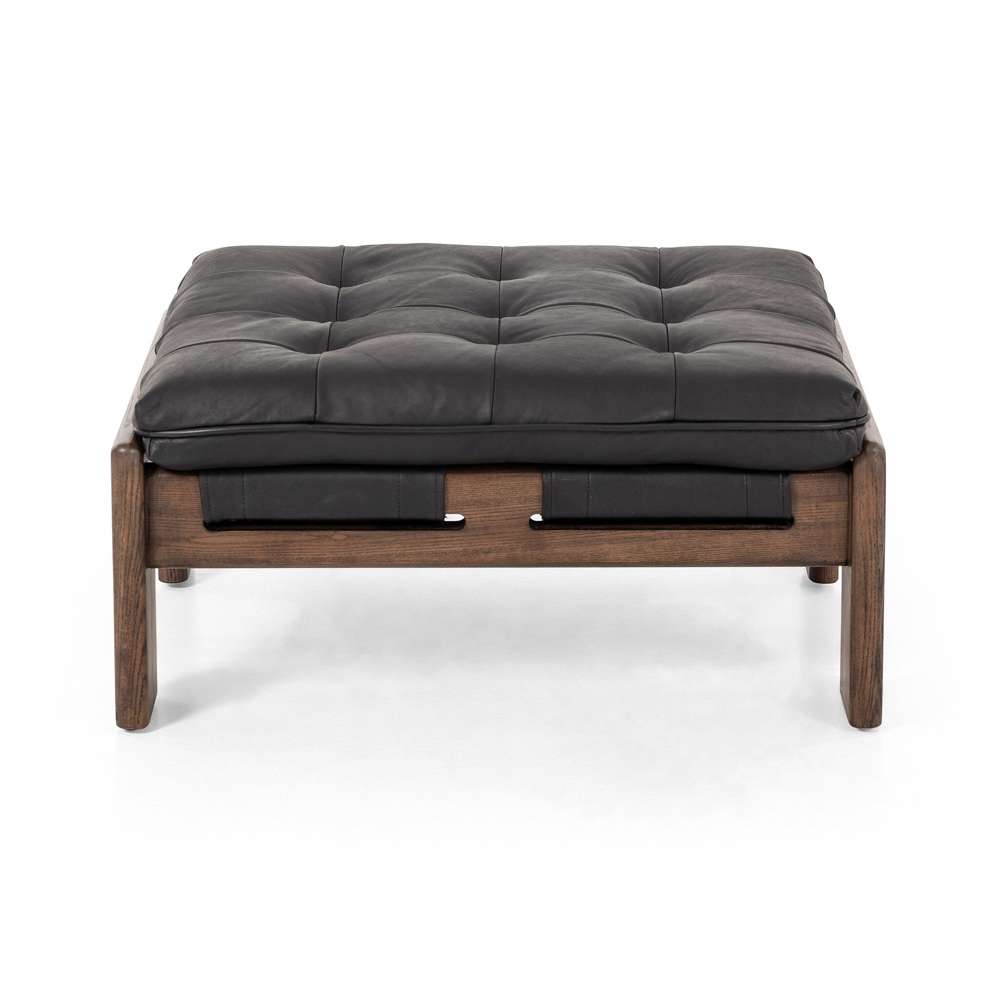 Four Hands - Halston Ottoman - Heirloom Black - 230136-001 veiw 2