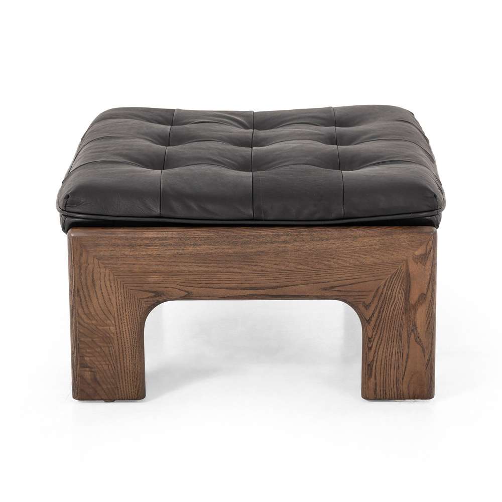Four Hands - Halston Ottoman - Heirloom Black - 230136-001 veiw 5