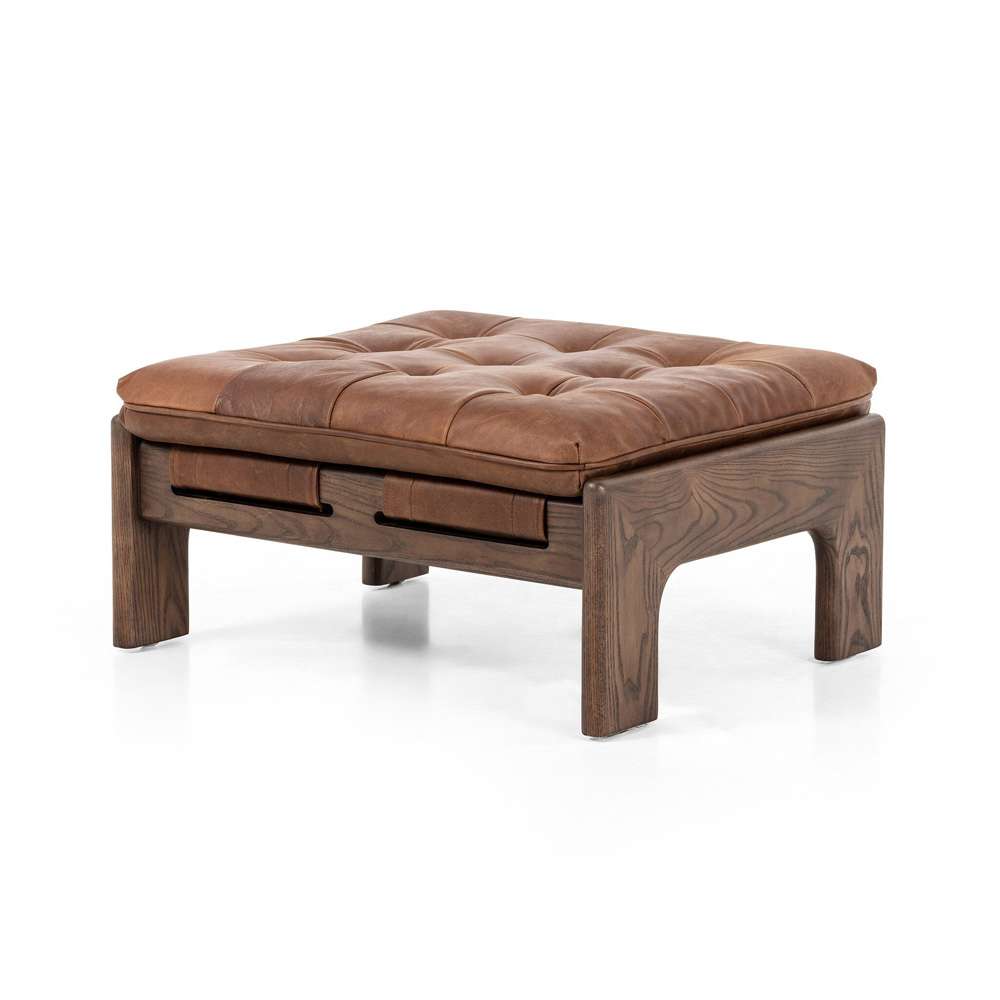 Four Hands - Halston Ottoman - Heirloom Sienna - 230136-002 veiw 1