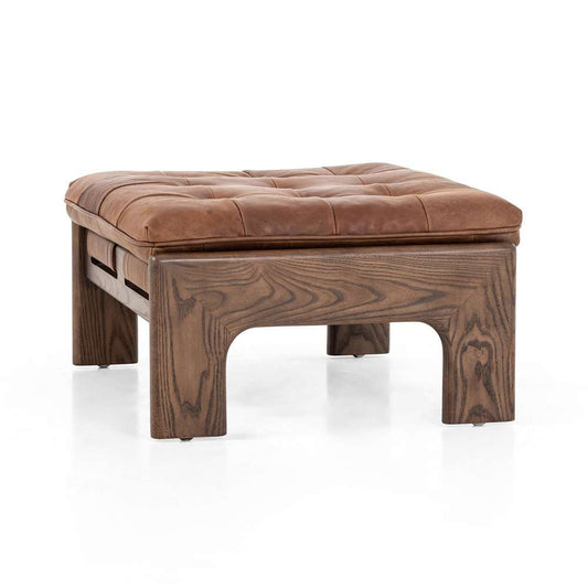Four Hands - Halston Ottoman - Heirloom Sienna - 230136-002 veiw 2