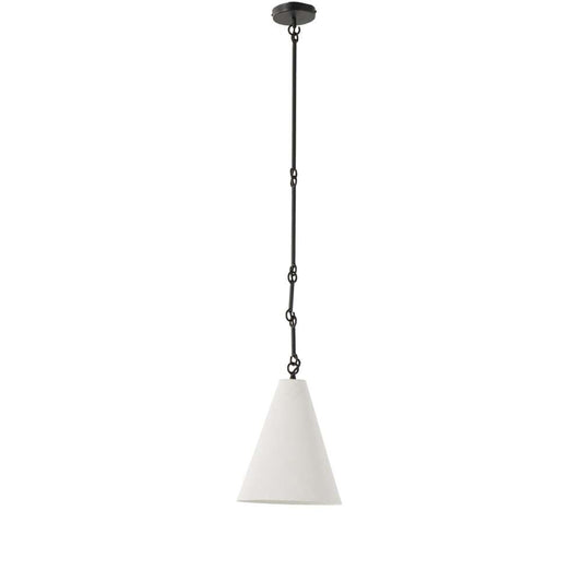 Four Hands - Hutton - Grazia Small Pendant - Matte White Plaster - 237757-001 veiw 1