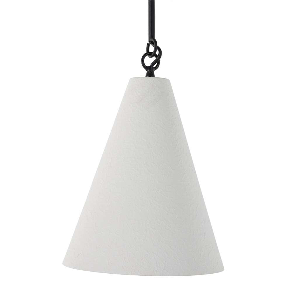Four Hands - Hutton - Grazia Small Pendant - Matte White Plaster - 237757-001 veiw 2