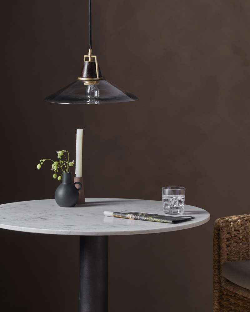 Four Hands - Hutton - Novak Glass Pendant - Antique Brass - 226283-002 veiw 9