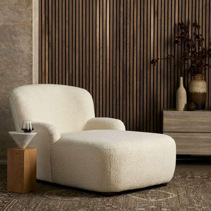 Four Hands - Kadon Chaise Lounge - Sheepskin Natural - 234693-002 veiw 4