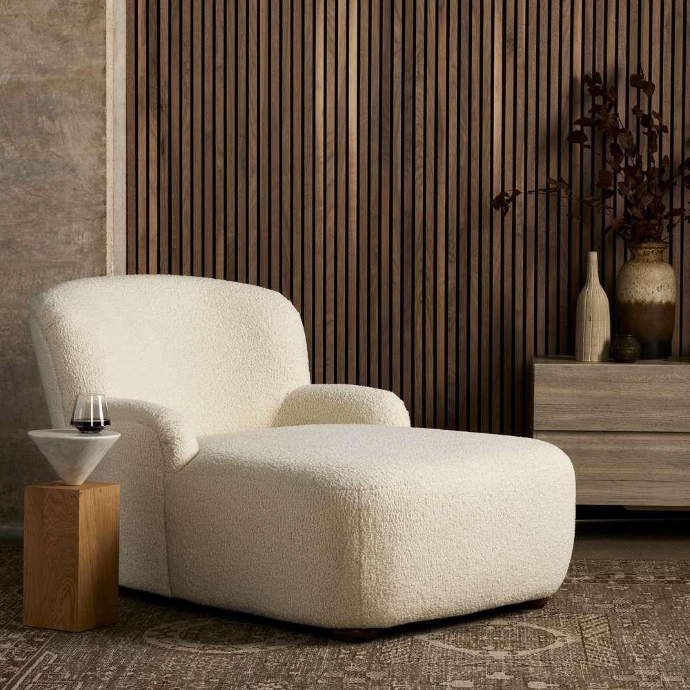 Four Hands - Kadon Chaise Lounge - Sheepskin Natural - 234693-002 veiw 5
