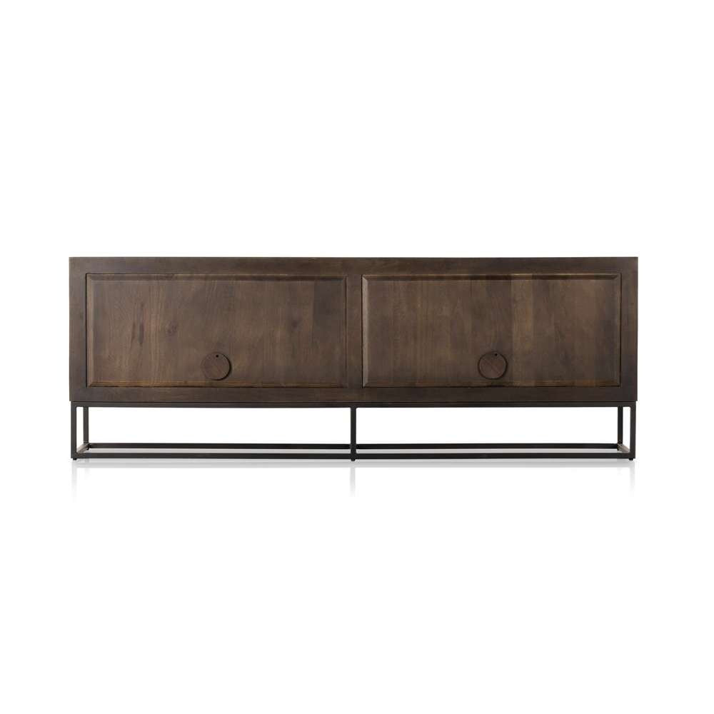 Four Hands - Kelby Closed Media Console - Gunmetal - 234758-003 veiw 3