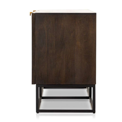 Four Hands - Kelby Closed Media Console - Gunmetal - 234758-003 veiw 7