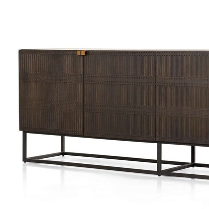 Four Hands - Kelby Closed Media Console - Gunmetal - 234758-003 veiw 13
