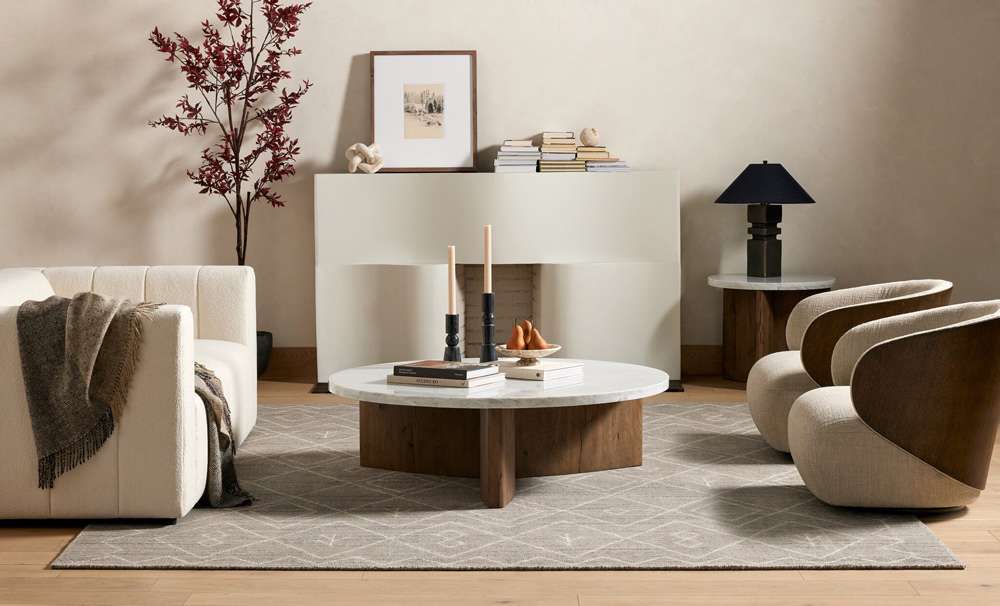 Four Hands - Langham Channeled Sofa - Fayette Cloud - 227997-002 veiw 5