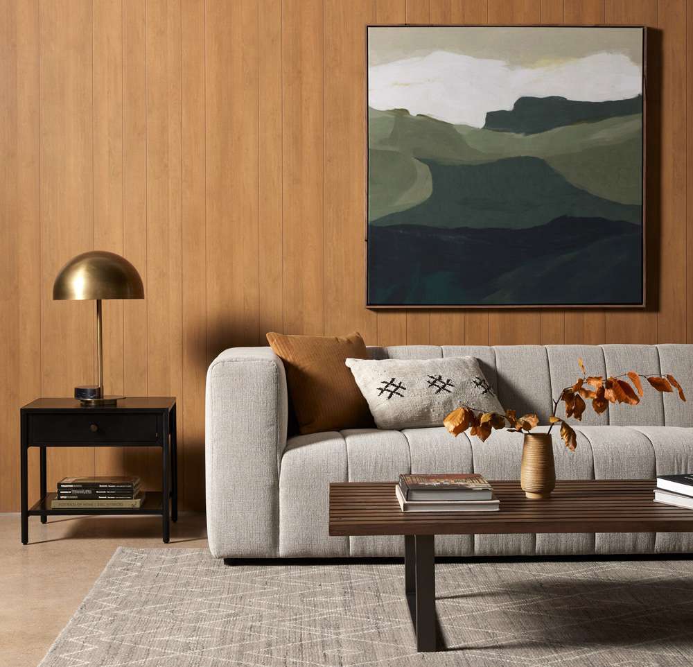 Four Hands - Langham Channeled Sofa - Napa Sandstone - 227997-001 veiw 6