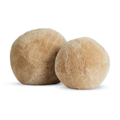 Four Hands - Mateo - Balle Shearling Pillow - Beige - Set 2 - 12.5in - 239837-001 veiw 1
