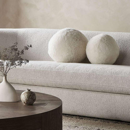 Four Hands - Mateo - Balle Shearling Pillow - White - Set 2 - 12.5in - 239837-002 veiw 5