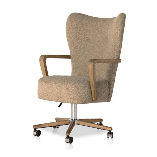Four Hands - Melrose Desk Chair - Sheepskin Camel - 234109-001 veiw 1