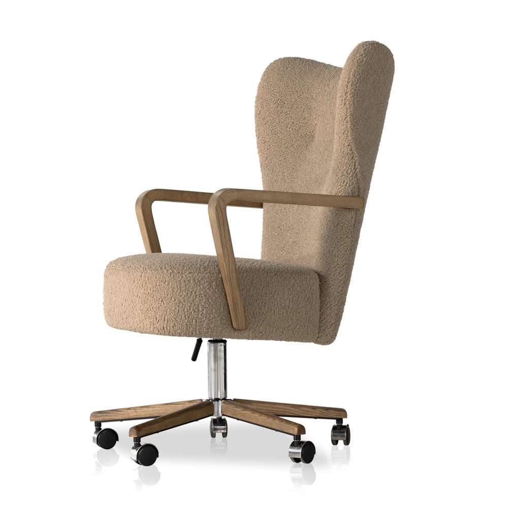 Four Hands - Melrose Desk Chair - Sheepskin Camel - 234109-001 veiw 7