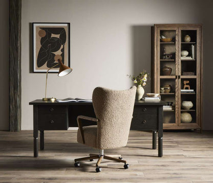 Four Hands - Melrose Desk Chair - Sheepskin Camel - 234109-001 veiw 13